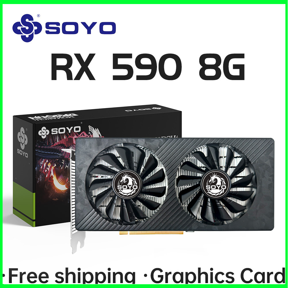 SOYO AMD RX 590 8GB Placa De V - Rtx 3070 8Gb Graphics Card 评论和价格
