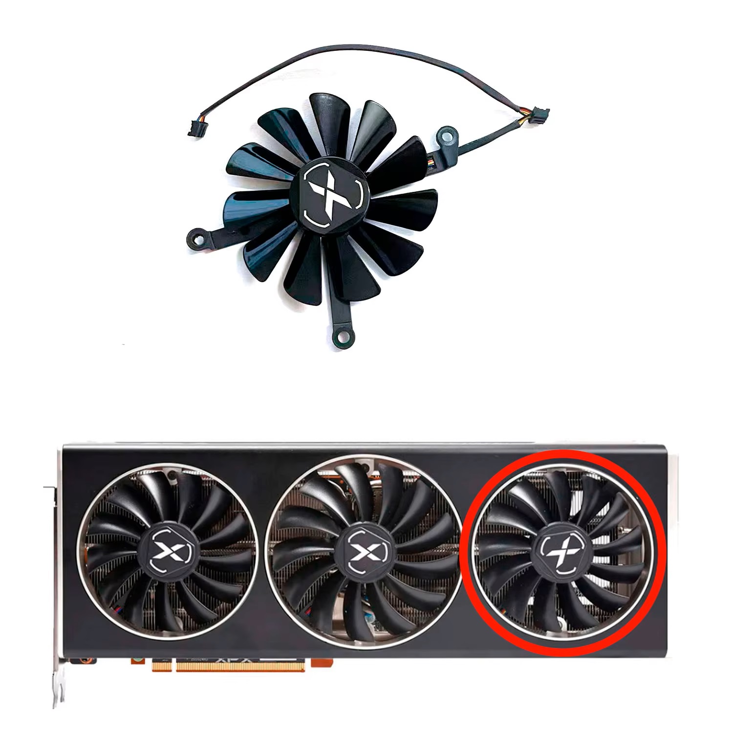 New DIY GPU fan 4PIN 95MM 85MM - Rx 6700 Xt 12Gb Graphics Card 评论和价格